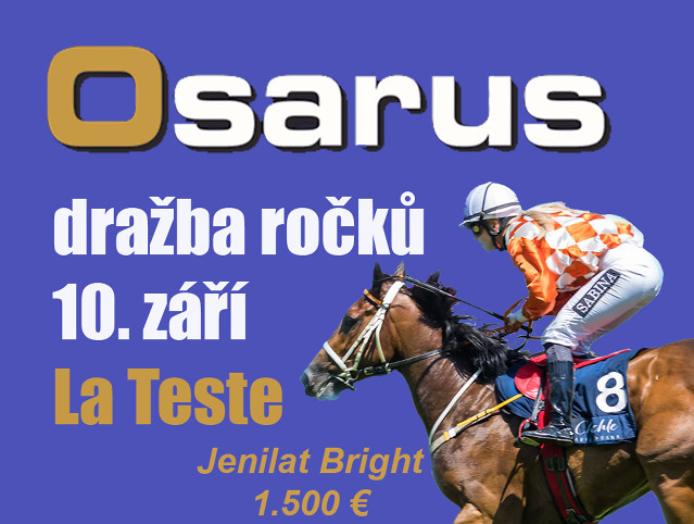 Dražba Osarus, jíž dělá reklamu Jenilat Bright