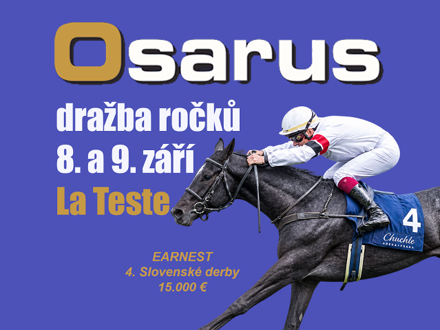 Blíží se francouzská dražba Osarus známá jmény jako Blessed Kiss, Coletka nebo Earnest