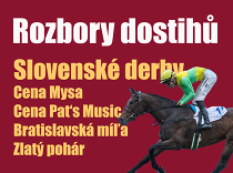 Rozbory dostihů: Bratislava – 13. 7. – Slovenské derby